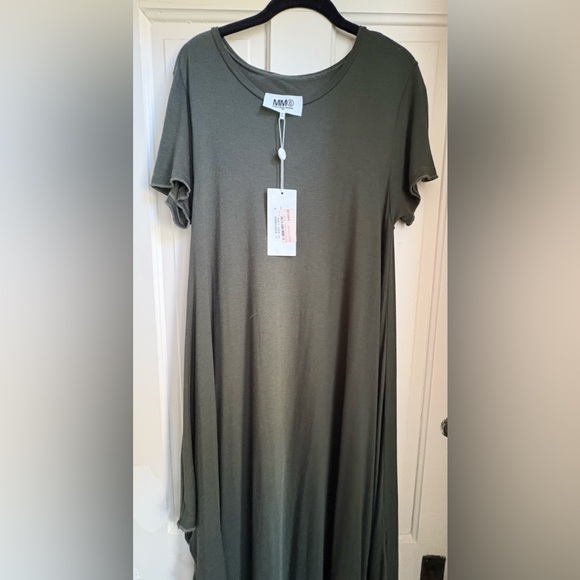 MM6 green maxi dress, NWT, size XL - Picture 1 of 6
